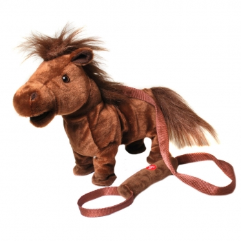 Pferd Bonny, laufend mit Party-Musik, Wackelhinterteil und Leine